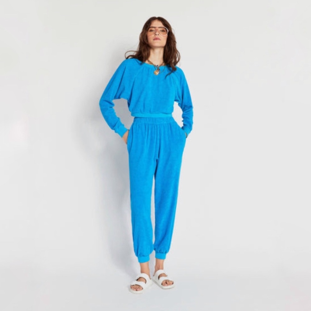 Suzie Kondi Original Rise Patmos Pants in Terry • Playa • XS
